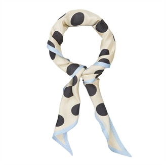 Becksöndergaard Maxi Polka Triangle Sia Scarf Birch White